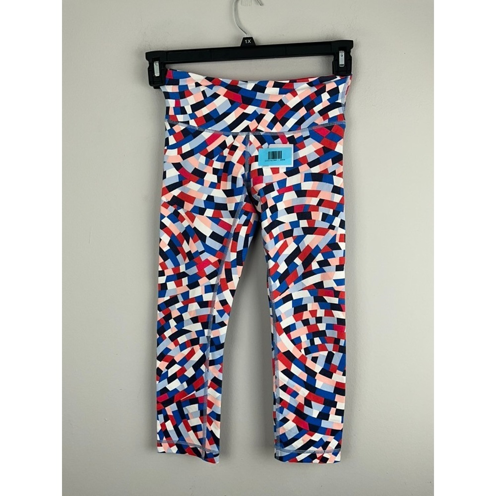 Lululemon Crop Leggings Women's 4 Geometric Print Capri RN106259
